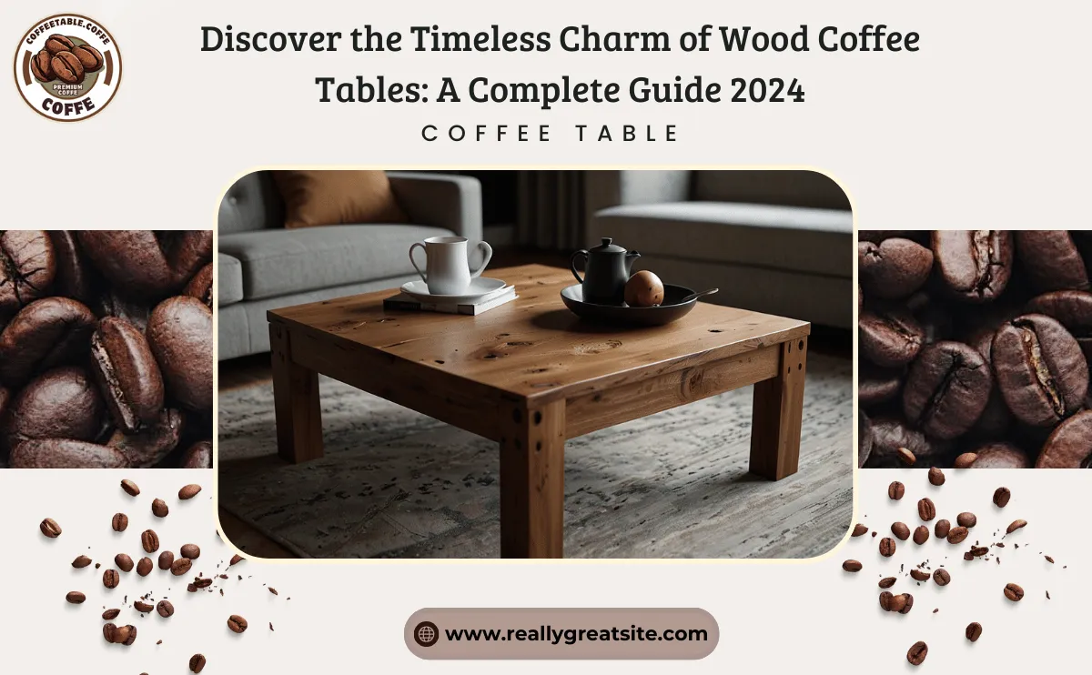 Wood coffee table