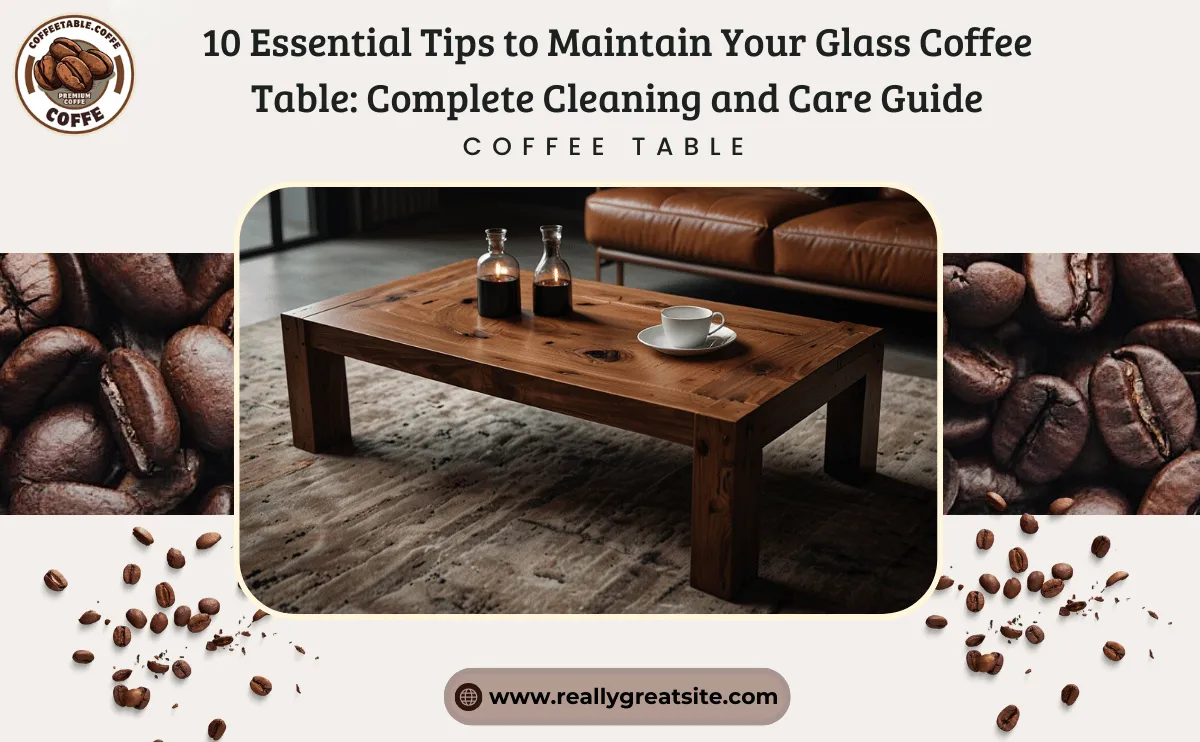 Glass coffee table