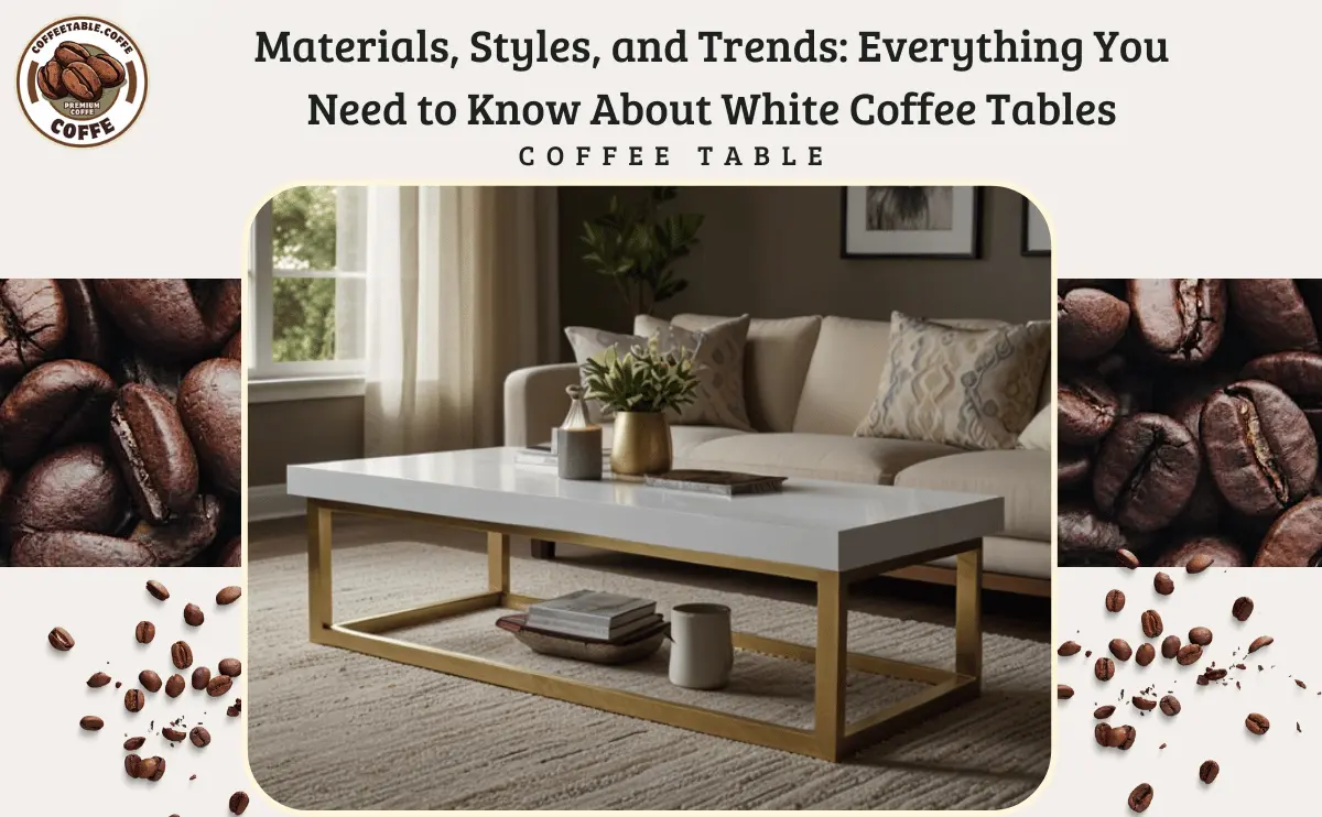 White coffee table